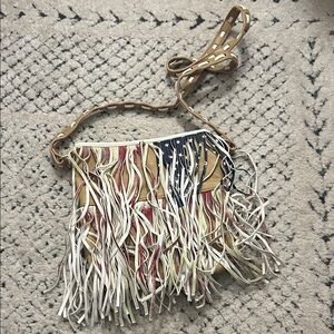 Steve Madden Fringe Crossbody Bag - American flag